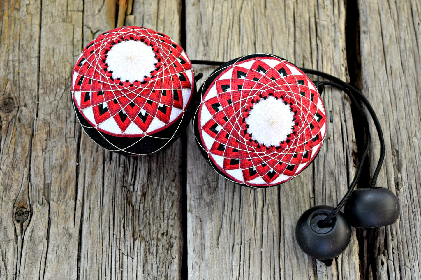 Poi Set Custom Starburst Poi Temari Flow Toy Spin Spinning