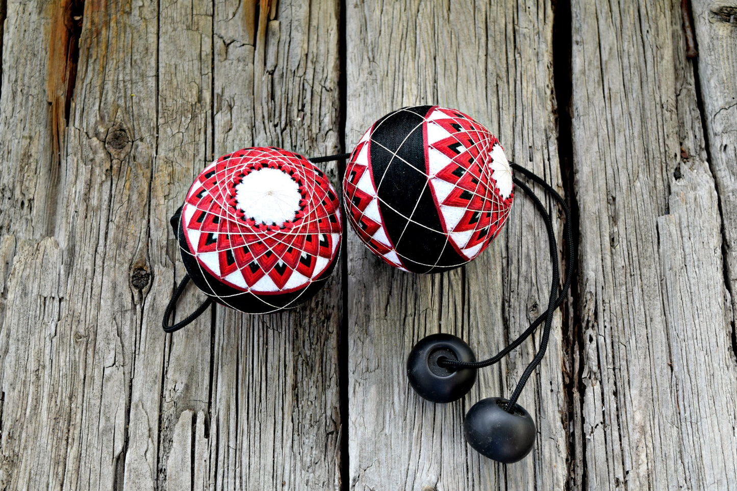 Poi Set Custom Starburst Poi Temari Flow Toy Spin Spinning