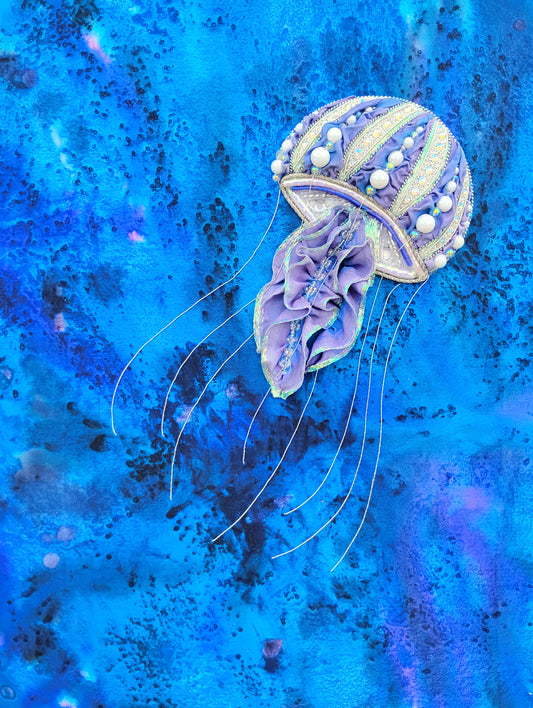 Out of the Deep Goldwork Jellyfish