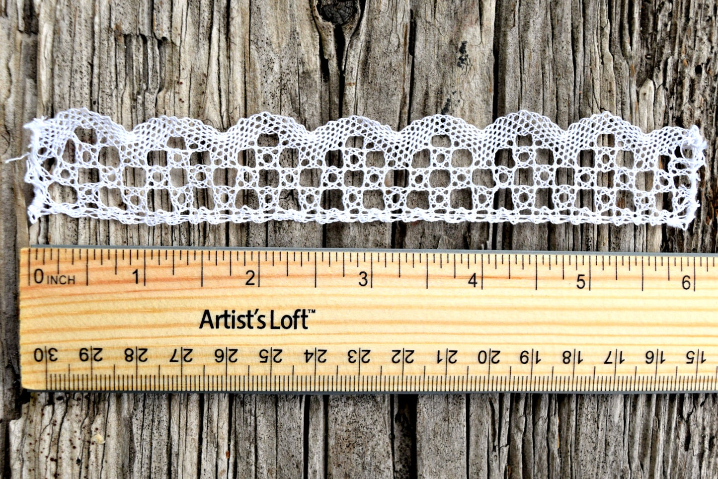 Handmade Bobbin Lace by the Foot - Rose Tiles
